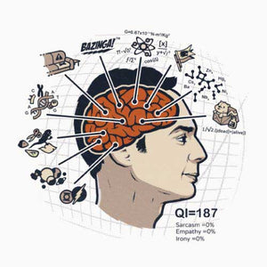 tshirt-sheldons-brain-coton-bio-blanc