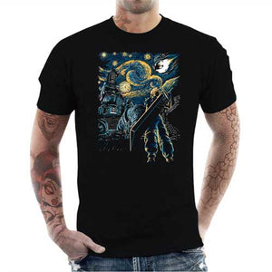tshirt-homme-final-fantasy-7-coton-bio-noir