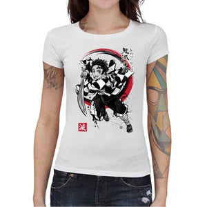 tshirt-femme-t-shirt-demon-slayer-tanjiro-coton-bio-blanc