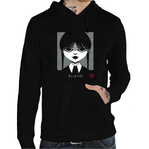 Mercredi Addams Ensemble Sweat à Capuche Et Pantalon - 100% Coton Chaud Pour Enfants Garçons Filles
