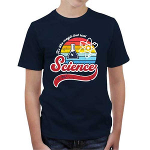 tshirt-enfant-like-magic-but-real-science-et-magie-coton-bio-bleu-nuit