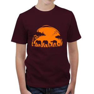tshirt-enfant-africa-wars-coton-bio-cerise