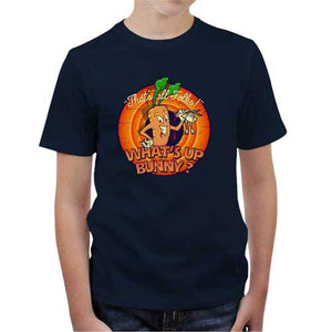tshirt-enfant-whats-up-bunny-coton-bio-bleu-nuit