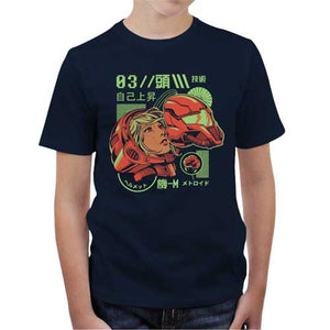 tshirt-enfant-metroid-qui-se-cache-sous-le-masque-coton-bio-bleu-nuit