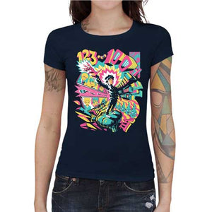tshirt-femme-psychedelic-100-fanart-de-lincroyable-mob-psycho-coton-bio-bleu-nuit