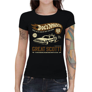 T-shirt Geekette - Doc's Wheel