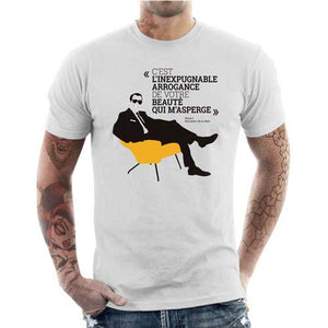 tshirt-homme-arrogance-replique-oss-117-coton-bio-blanc