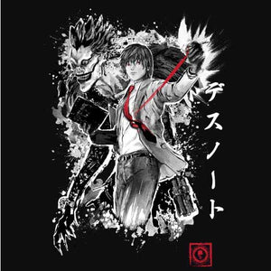 tshirt-god-of-the-new-world-parodie-de-death-note-coton-bio-noir