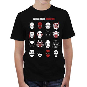 tshirt-enfant-masque-geek-obligatoire-coton-bio-noir