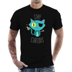 tshirt-homme-geek-curious-cat-rester-curieux-coton-bio-noir