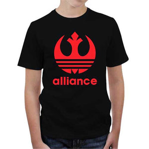 tshirt-enfant-alliance-vs-adidas-coton-bio-noir