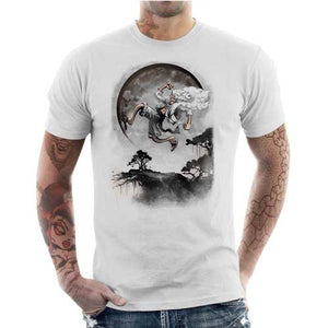tshirt-homme-gear-5-luffy-one-piece-under-the-moon-coton-bio-blanc