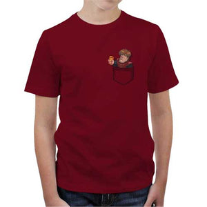 tshirt-enfant-poche-tron-coton-bio-rouge
