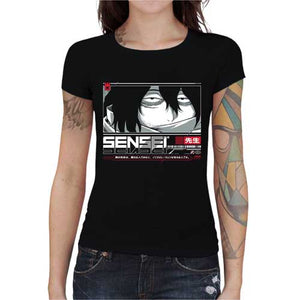tshirt-femme-shota-sensei-le-regard-du-maitre-coton-bio-noir