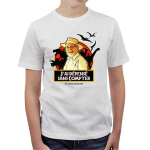 tshirt-enfant-john-hammond-replique-coton-bio-blanc
