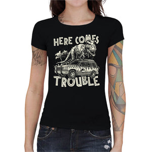 T-shirt Geekette - Here comes trouble