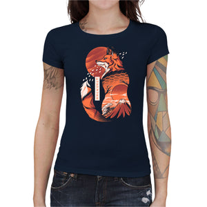T-shirt Geekette - Japanese Fox