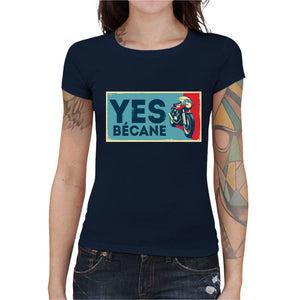 T-shirt Geekette - Yes Bécane