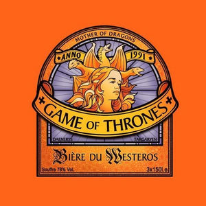 Bière du Westeros - Games of Throne - Couleur Orange