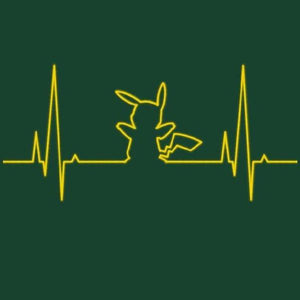 Electro Pika - Pokemon - Couleur Vert Bouteille
