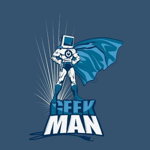 Geek man - Couleur Bleu Gris