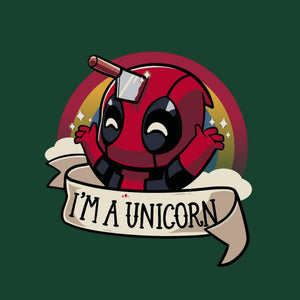 I am unicorn - Deadpool - Couleur Vert Bouteille