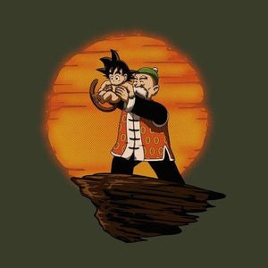 King Goku - T shirt DBZ - Couleur Army