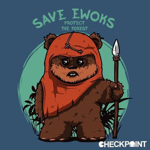 Save Ewoks - Couleur Bleu Gris