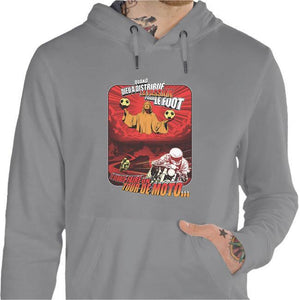 Sweat Moto - Passion - Couleur Gris Chine - Taille S