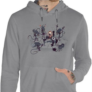 Sweat geek - Alien Party - Couleur Gris Chine - Taille S