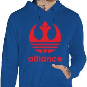Sweat geek - Alliance VS Adidas - Couleur Bleu Royal - Taille S