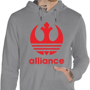 Sweat geek - Alliance VS Adidas - Couleur Gris Chine - Taille S