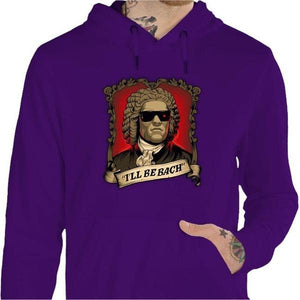 Sweat geek - Be Bach Terminator - Couleur Violet - Taille S