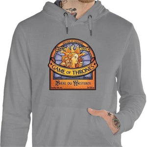Sweat geek - Bière du Westeros Game of Throne - Couleur Gris Chine - Taille S