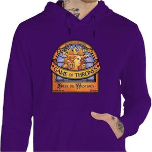 Sweat geek - Bière du Westeros Game of Throne - Couleur Violet - Taille S
