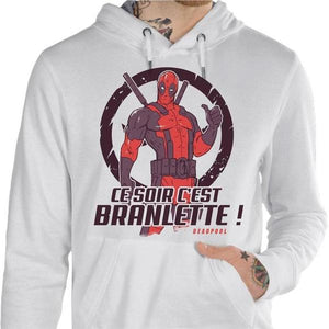Sweat geek - Deadpool Branlette - Réplique - Couleur Blanc - Taille S