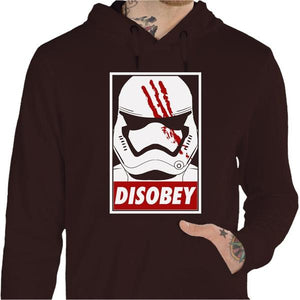 Sweat geek - Disobey - Couleur Chocolat - Taille S