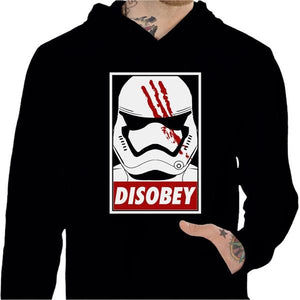 Sweat geek - Disobey - Couleur Noir - Taille S