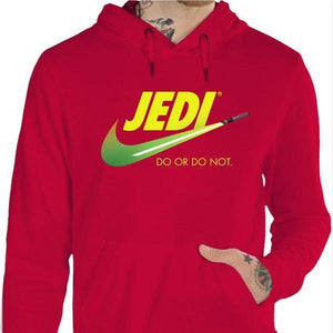 Sweat geek - Do or do not - Couleur Rouge Vif - Taille S