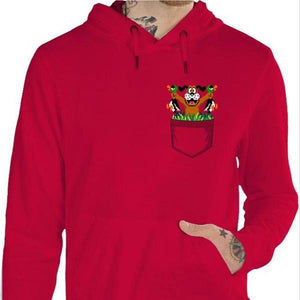 Sweat geek - Dog Hunter - Couleur Rouge Vif - Taille S