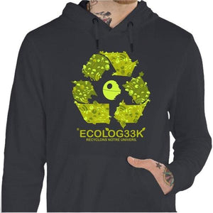 Sweat geek - Ecolog33k - Couleur Gris Foncé - Taille S