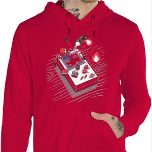 Sweat geek - Exit ! - Couleur Rouge Vif - Taille S