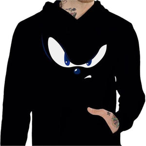 Sweat geek - Eyes of the Sonic - Couleur Noir - Taille S