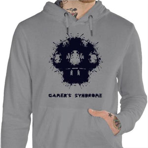 Sweat geek - Gamer's Syndrom - Couleur Gris Chine - Taille S