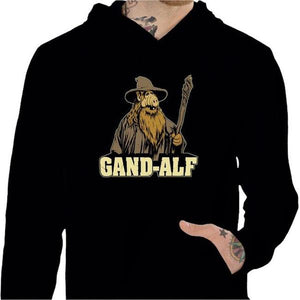 Sweat geek - Gandalf Alf - Couleur Noir - Taille S