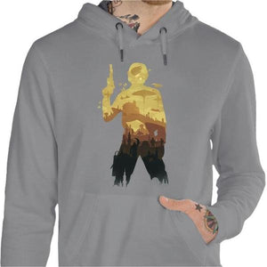 Sweat geek - Han Solo - Couleur Gris Chine - Taille S
