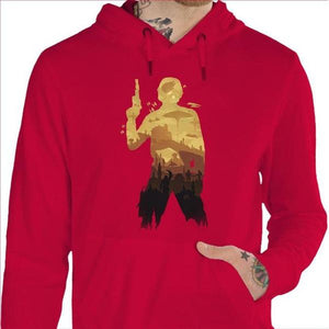 Sweat geek - Han Solo - Couleur Rouge Vif - Taille S