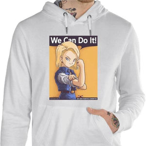 Sweat geek - We can do it - Couleur Blanc - Taille S