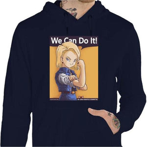 Sweat geek - We can do it - Couleur Marine - Taille S