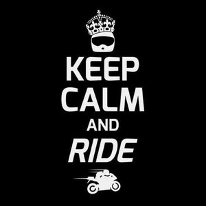 T SHIRT MOTO - Keep Calm and Ride - Couleur Noir